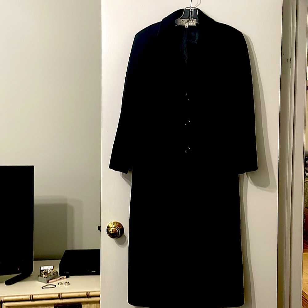 Full length lambswool and cashmere winter coat